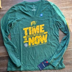 Fanatics Green Long Sleeve Basketball Tee